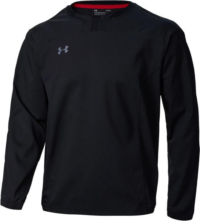 UNDER ARMOUR （アンダーアーマー） ラグビー・アメフト ウインドウェア UA チーム コンタクト ピステ トップス 【ブラック/グレー】 1348472 001 ピステシャツ ロングスリーブ メンズ 男性用 ドーム ブラック 黒 灰 20FW {NP}