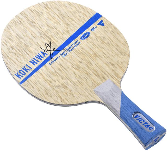 VICTAS （ヴィクタス） 卓球 ラケット KOKI NIWA FL 【ベージュ/ブルー】 027804 シェークラケット ラケット メンズ・レディース 男性用・女性用 ＶＩＣＴＡＳ ブルー 肌 青 2023 {SK}