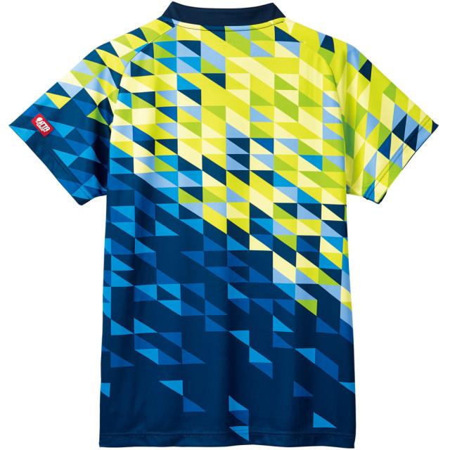 VICTAS （ヴィクタス） 卓球 ゲームシャツ・パンツ V-GS220 【ブルー×イエロー】 512101 5030 ゲームウェア ゲームシャツ メンズ・レディース 男性用・女性用 青 黄 21 {NP}