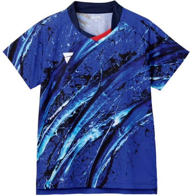 VICTAS （ヴィクタス） 卓球 ゲームシャツ・パンツ V-OGS418 【ブルー】 512406 5000 ゲームウェア ゲームシャツ メンズ・レディース 男性用・女性用 青 24SS {NP}