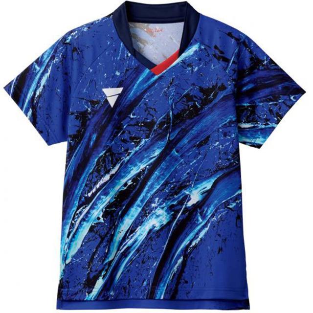 VICTAS （ヴィクタス） 卓球 ゲームシャツ・パンツ V-OLGS430 【ブルー】 512407 5000 ゲームウェア ゲームシャツ レディース 女性用 青 24SS {NP}