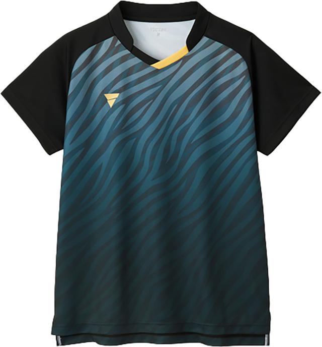 VICTAS （ヴィクタス） 卓球 ゲームシャツ・パンツ V-GS501 【ブラック】 512501 1000 ゲームウェア ゲームシャツ メンズ・レディース 男性用・女性用 黒 2025 {NP}