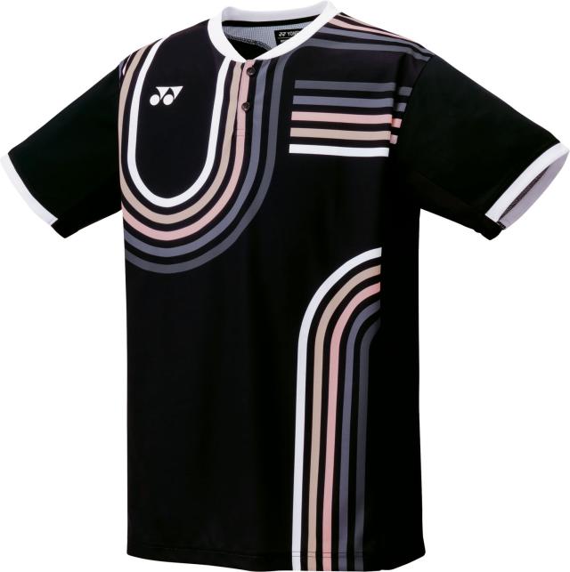 YONEX （ヨネックス） バドミントン ゲームシャツ・パンツ メンズゲームシャツ 【ブラック】 10639 007 ゲームシャツメンズ ショートスリーブ メンズ 男性用 ブラック 黒 25FW {NP}