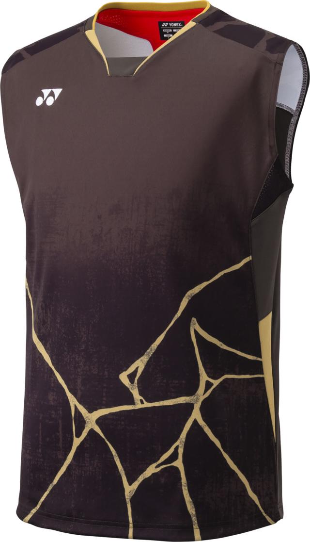 YONEX （ヨネックス） テニス ゲームシャツ・パンツ メンズゲームシャツ(ノースリーブ) 【ブラウン】 10731 015 ゲームシャツメンズ ショートスリーブ メンズ 男性用 ブラウン 茶 25FW {NP}