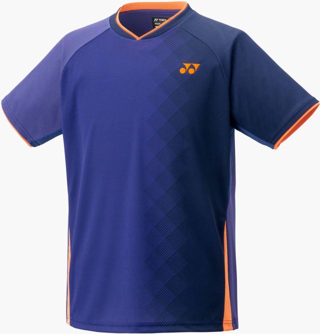 YONEX （ヨネックス） テニス ゲームシャツ・パンツ MEN ゲームシャツ(フィットスタイル) 【ブル—ベリ—】 10738 118 ゲームシャツメンズ ショートスリーブ メンズ 男性用 パープル 紫 25FW {NP}