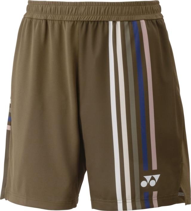 YONEX （ヨネックス） バドミントン ゲームシャツ・パンツ メンズニットハーフパンツ 【オイルブラウン】 15205 679 ゲームパンツ ハーフパンツ メンズ 男性用 ブラウン 茶 25FW {NP}