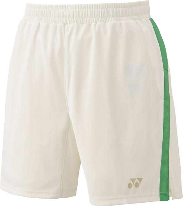 YONEX （ヨネックス） テニス ゲームシャツ・パンツ ユニニットハーフパンツ 【ナチュラル】 15210Y 206 ゲームパンツ ハーフパンツ メンズ・レディース 男性用・女性用 ホワイト 白 25SS {NP}
