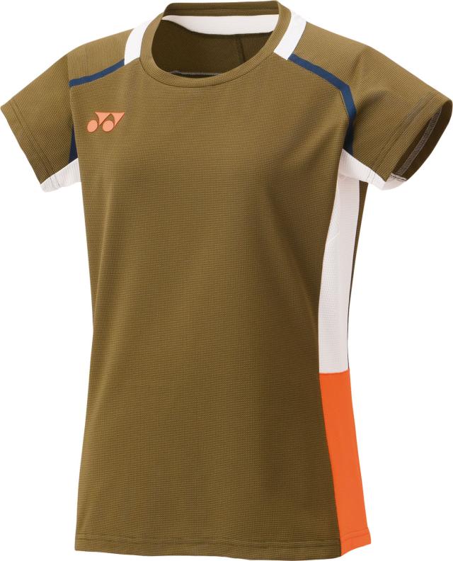 YONEX （ヨネックス） バドミントン ゲームシャツ・パンツ ウィメンズゲームシャツ 【オイルブラウン】 20851 679 ゲームシャツウィメンズ ショートスリーブ レディース 女性用 ブラウン 茶 25FW {NP}