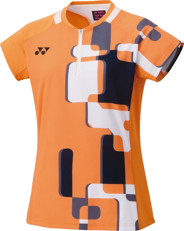 YONEX （ヨネックス） バドミントン ゲームシャツ・パンツ ウィメンズゲームシャツ 【フォールオレンジ】 20856 652 ゲームシャツウィメンズ ショートスリーブ レディース 女性用 オレンジ 橙 25FW {NP}