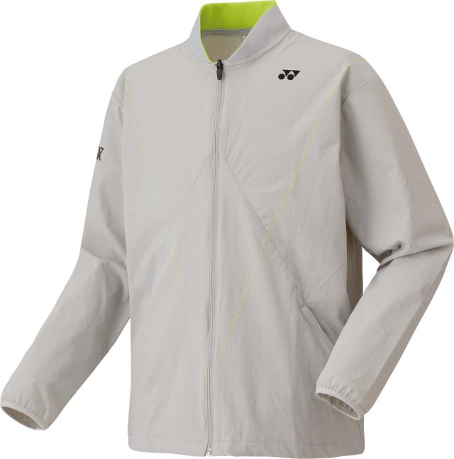 YONEX （ヨネックス） テニス トレーニングウェア VAユニウォームアップシャツ 【グレイッシュベージュ】 50182 452 ＷＵＰニットジャケット ジャケット メンズ・レディース 男性用・女性用 グレー 灰 25FW {SK}