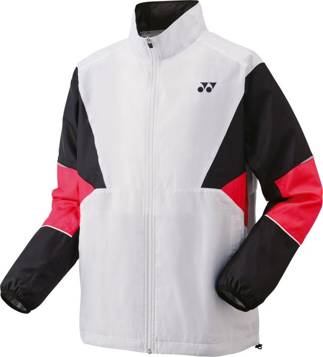 YONEX （ヨネックス） テニス ウインドウェア ユニ裏地付ウィンドウォーマーシャツ 【ホワイト/ピンク】 70105 062 ウォーマージャケット ジャケット ユニセックス 男女兼用 白 桃 ヨネックス（株） 25FW {NP} ≪TEAM≫