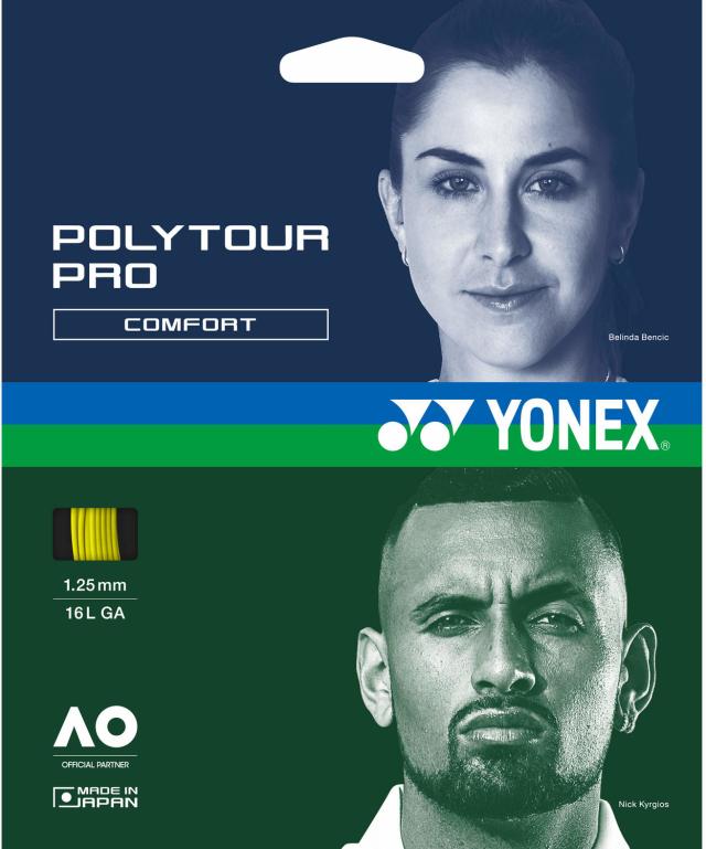 YONEX （ヨネックス） テニス ガット・ラバー ポリツアープロ130(200m) 【フラッシュイエロー】 PTP130R2 557 硬式ガット ガット メンズ・レディース 男性用・女性用 イエロー 黄 25FW {NP}