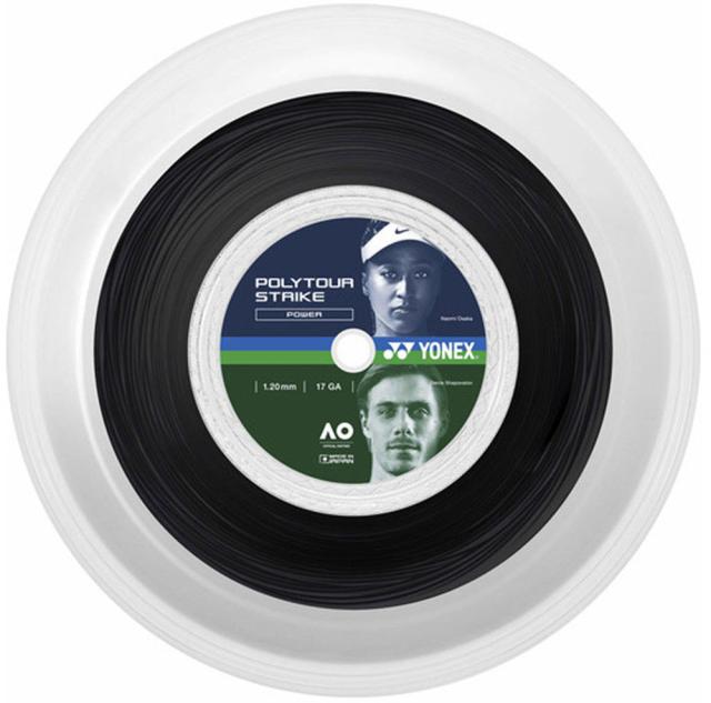 YONEX （ヨネックス） テニス ガット・ラバー ポリツアー ストライク 120 (200M) 【クールブラック】 PTST120R2 730 硬式ガット ガット メンズ・レディース 男性用・女性用 ブラック 黒 25FW {NP}