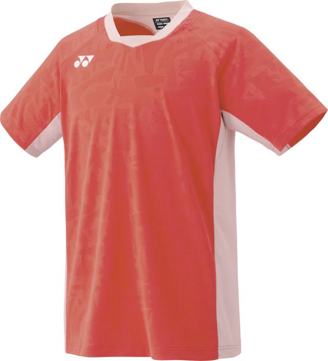 YONEX （ヨネックス） テニス ゲームシャツ・パンツ メンズゲームシャツ 【コーラルレッド】 10634 475 トレーニングシャツ ゲームウェア トップス メンズ 男性用 レッド 赤 25SS {NP}