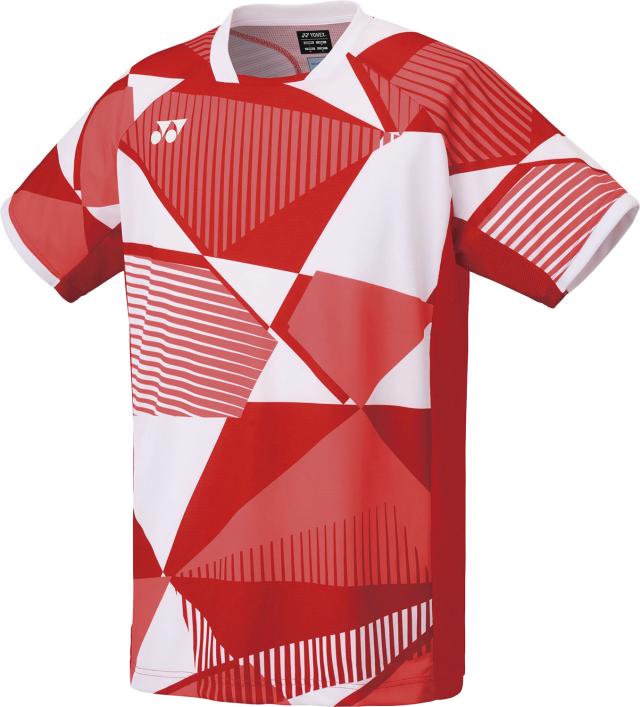 YONEX （ヨネックス） テニス ゲームシャツ・パンツ メンズゲームシャツ 【タンゴレッド】 10635 587 トレーニングシャツ ゲームウェア トップス メンズ 男性用 レッド 赤 25SS {NP}