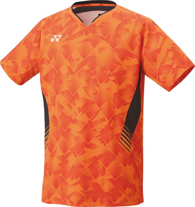 YONEX （ヨネックス） テニス ゲームシャツ・パンツ メンズゲームシャツ(フィットスタイル) 【ハイオレンジ】 10656 752 トレーニングシャツ ゲームウェア トップス メンズ 男性用 オレンジ 橙 24FW {NP}