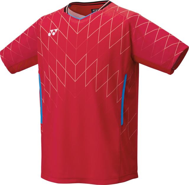 YONEX （ヨネックス） テニス ゲームシャツ・パンツ メンズゲームシャツ(フィットスタイル) 【ジャパンレッド】 10698 364 トレーニングシャツ ゲームウェア トップス メンズ 男性用 レッド 赤 25SS {NP}