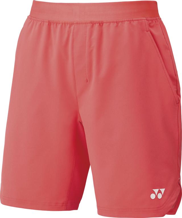 YONEX （ヨネックス） テニス ゲームシャツ・パンツ ユニハーフパンツ 【コーラルレッド】 15194 475 ゲームパンツ ゲームウェア ボトムス ユニセックス 男性用・女性用 レッド 赤 25SS {NP}