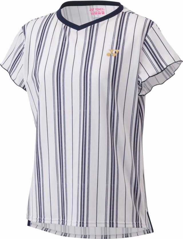 YONEX （ヨネックス） テニス ゲームシャツ・パンツ ウィメンズゲームシャツ 【ミッドナイト】 20799 170 トレーニングシャツ ゲームウェア トップス レディース 女性用 ホワイト 白 2023 {NP}