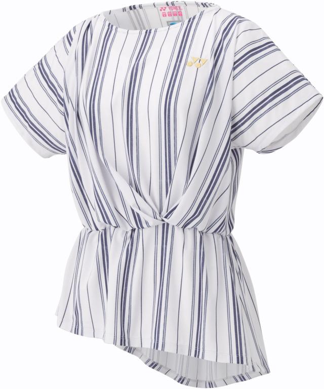 YONEX （ヨネックス） テニス ゲームシャツ・パンツ ウィメンズゲームシャツ 【ミッドナイト】 20801 170 トレーニングシャツ ゲームウェア トップス レディース 女性用 ホワイト 白 2023 {NP}