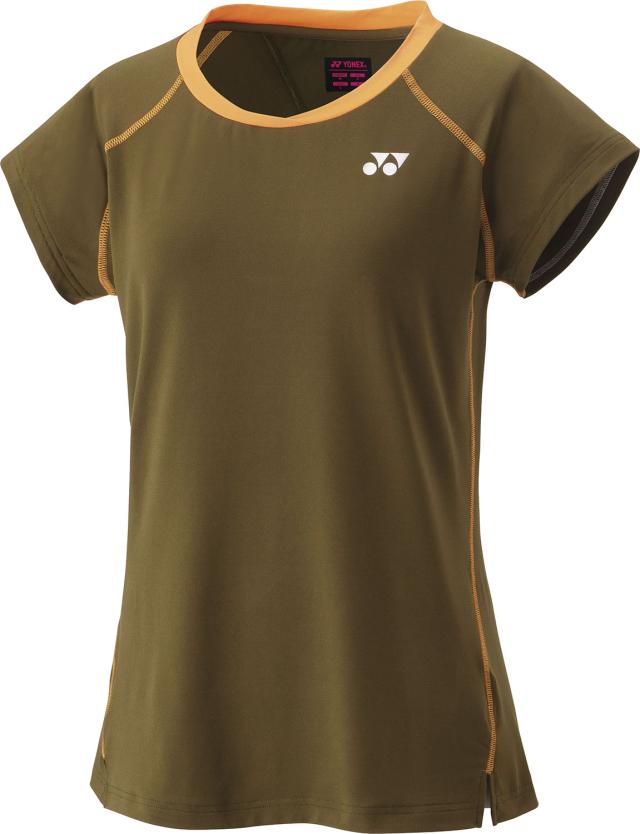 YONEX （ヨネックス） テニス ゲームシャツ・パンツ ウィメンズゲームシャツ 【オイルブラウン】 20839 679 トレーニングシャツ ゲームウェア トップス レディース 女性用 ブラウン 茶 25SS {NP}