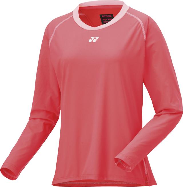 YONEX （ヨネックス） テニス ゲームシャツ・パンツ ウィメンズゲームシャツ(ロングスリーブ) 【コーラルレッド】 20840 475 トレーニングシャツ ゲームウェア トップス レディース 女性用 レッド 赤 25SS {NP}