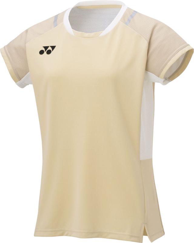 YONEX （ヨネックス） テニス ゲームシャツ・パンツ ウィメンズゲームシャツ 【アイスベージュ】 20845 456 トレーニングシャツ ゲームウェア トップス レディース 女性用 ベージュ 肌 25SS {NP}