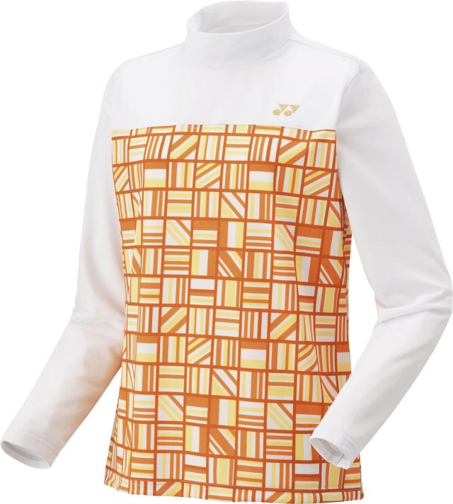 YONEX （ヨネックス） テニス ゲームシャツ・パンツ ウィメンズゲームシャツ(ロングスリーブ) 【ファインオレンジ】 20898 428 トレーニングシャツ ゲームウェア トップス レディース 女性用 マルチカラー 橙 25SS {NP}