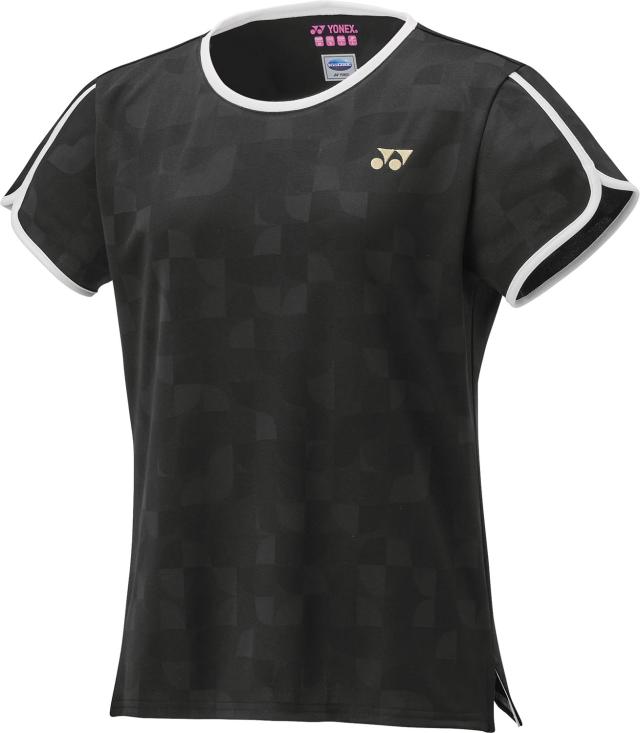 YONEX （ヨネックス） テニス ゲームシャツ・パンツ ウィメンズゲームシャツ 【ブラック】 20899 007 トレーニングシャツ ゲームウェア トップス レディース 女性用 ブラック 黒 25SS {NP}