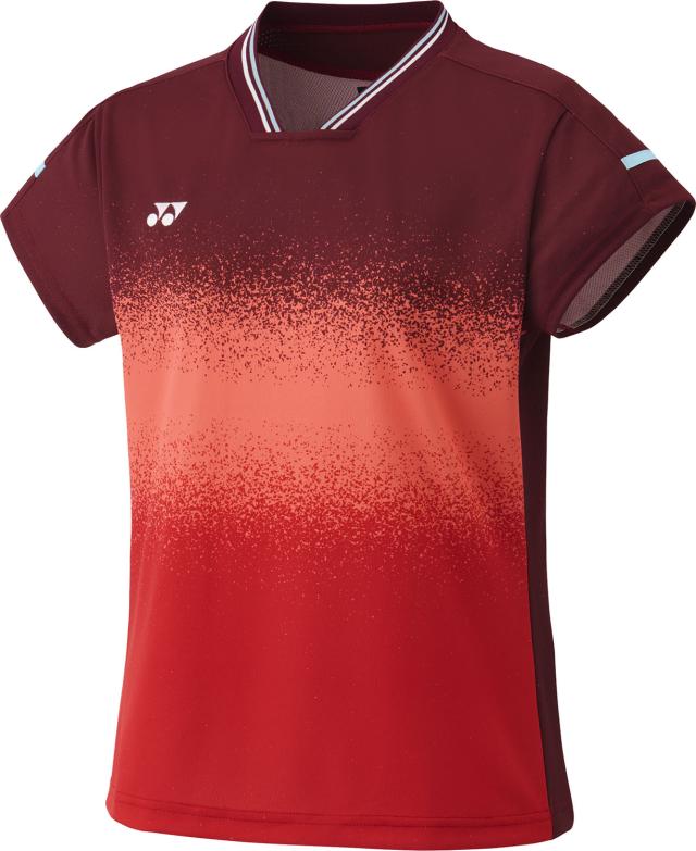 YONEX （ヨネックス） テニス ゲームシャツ・パンツ ウィメンズゲームシャツ 【コーラル】 20914 601 トレーニングシャツ ゲームウェア トップス レディース 女性用 レッド 赤 24FW {NP}