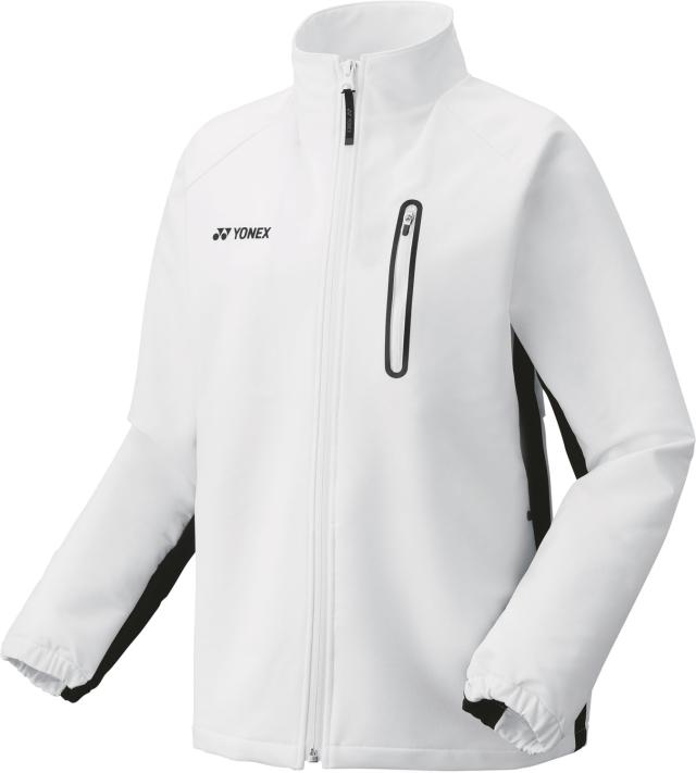 YONEX （ヨネックス） テニス トレーニングウェア ウィメンズウォームアップシャツ 【ホワイト】 57083 011 トレーニングシャツ ジャケット レディース 女性用 ホワイト 白 24FW {NP}