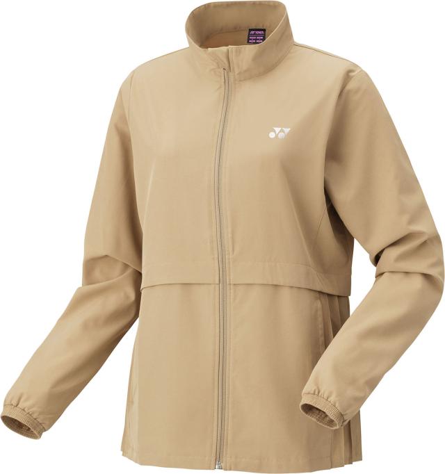 YONEX （ヨネックス） テニス トレーニングウェア ウィメンズウォームアップシャツ 【サンドベージュ】 57085 194 トレーニングシャツ ジャケット レディース 女性用 ベージュ 肌 24SS {NP}