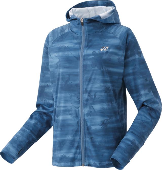 YONEX （ヨネックス） テニス トレーニングウェア ウィメンズニットウォームアップパーカー 【フェルトブルー】 57089 590 トレーニングシャツ ジャケット レディース 女性用 ブルー 青 25SS {NP}