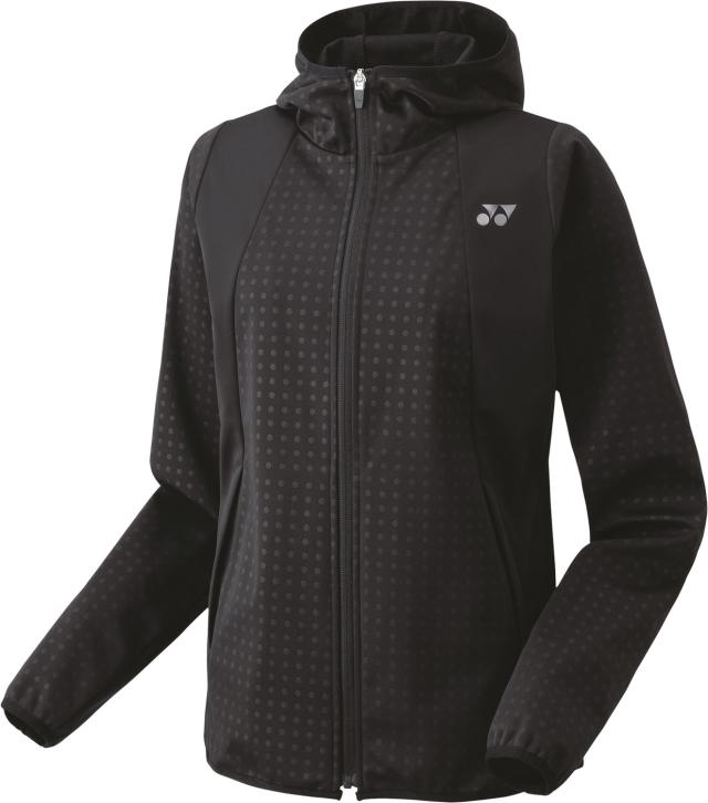 YONEX （ヨネックス） テニス トレーニングウェア ウィメンズウォームアップパーカー 【ブラック】 58111 007 トレーニングシャツ ジャケット レディース 女性用 ブラック 黒 24FW {SK}