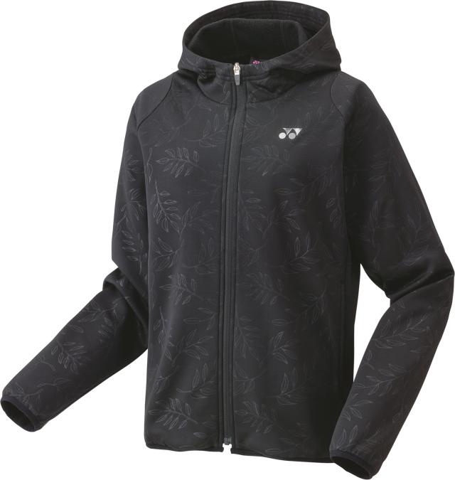 YONEX （ヨネックス） テニス トレーニングウェア ウィメンズニットウォームアップパーカー 【ブラック】 58112 007 トレーニングシャツ ジャケット レディース 女性用 ブラック 黒 24FW {NP}
