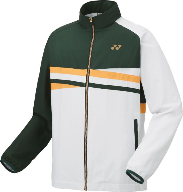 YONEX （ヨネックス） テニス ウインドウェア ユニ裏地付ウィンドウォーマーシャツ(フィットスタイル) 【グリーン】 70101 328 ウォーマージャケット ウィンドブレーカー ユニセックス 男性用・女性用 グリーン 緑 2024 {SK} ≪TEAM≫