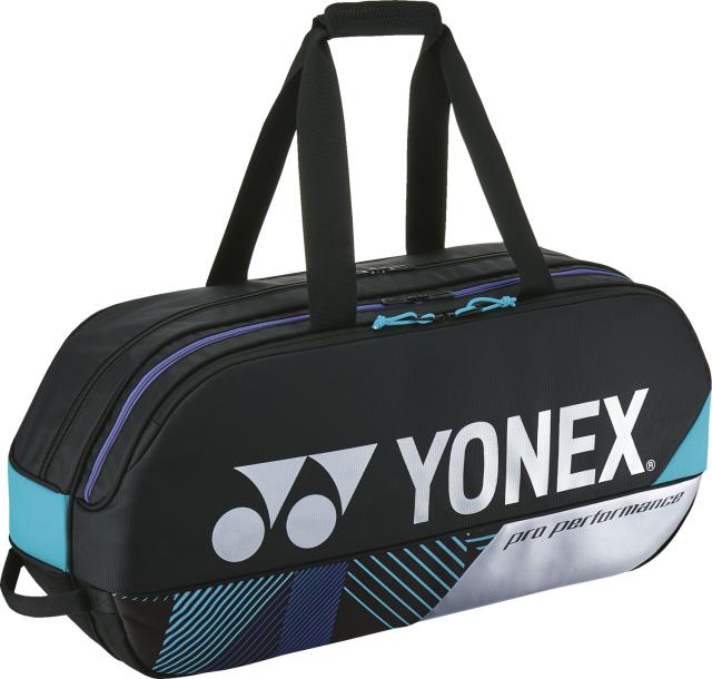 YONEX （ヨネックス） テニス バッグ トーナメントバッグ(テニス2本用) 【ブラック】 BAG2401W 076 バッグ ラケットバッグ ユニセックス 男性用・女性用 ブラック 黒 24SS {SK}