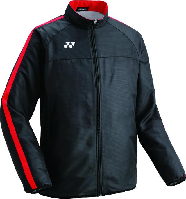 YONEX （ヨネックス） サッカー ウインドウェア ジュニア裏地付ウォーマージャケット 【ブラック/レッド】 FW7001J 187 ウインドシャツＪＲ ジャケット ジュニア・キッズ 子供用 ブラック 黒 赤 25SS {NP}