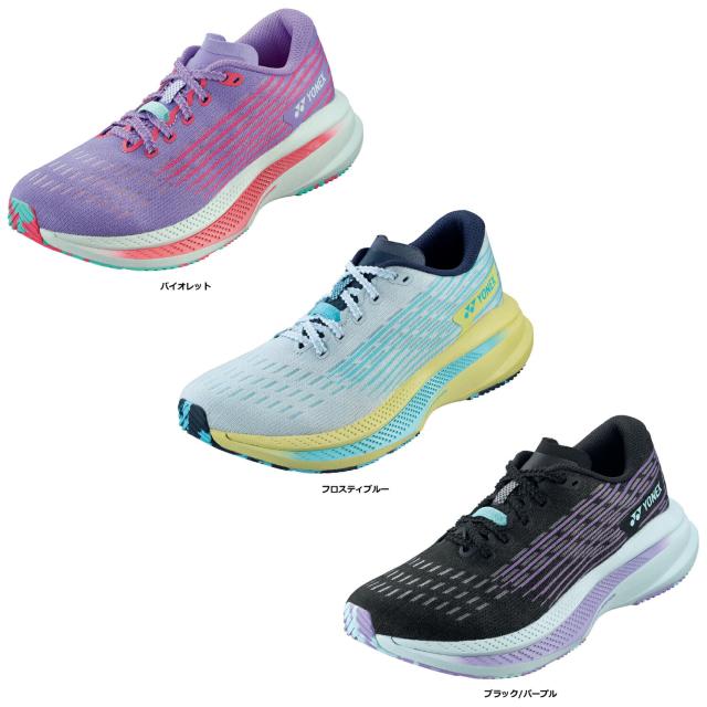 YONEX （ヨネックス） 陸上・ランニング シューズ カーボンクルーズ SR ウィメン 【ブラック/パープル】 SHRSR1L 537 シューズ Ｗ シューズ メンズ 男性用 ブラック 黒 紫 24FW {SK}_2