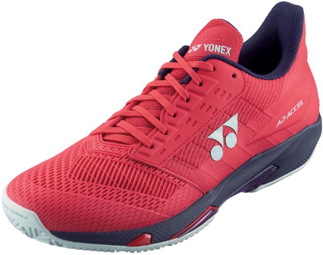 YONEX （ヨネックス） テニス シューズ パワークッション アドアクセル ウィメン AC 【サンセットレッド】 SHTAALA 496 オールコートレディース シューズ レディース 女性用 レッド 赤 24FW {SK}
