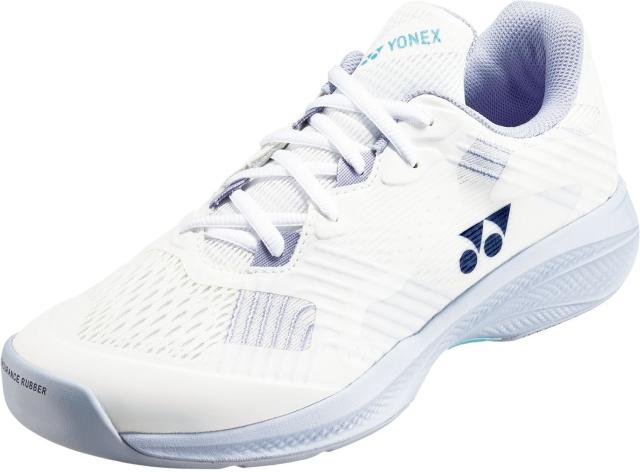 YONEX （ヨネックス） テニス シューズ パワークッション ソニケージ ウィメン CC 【ホワイト/ペールブルー】 SHTSCLC 552 クレー・オムニコートレディ・ シューズ レディース 女性用 ホワイト 白 青 2024 {SK}