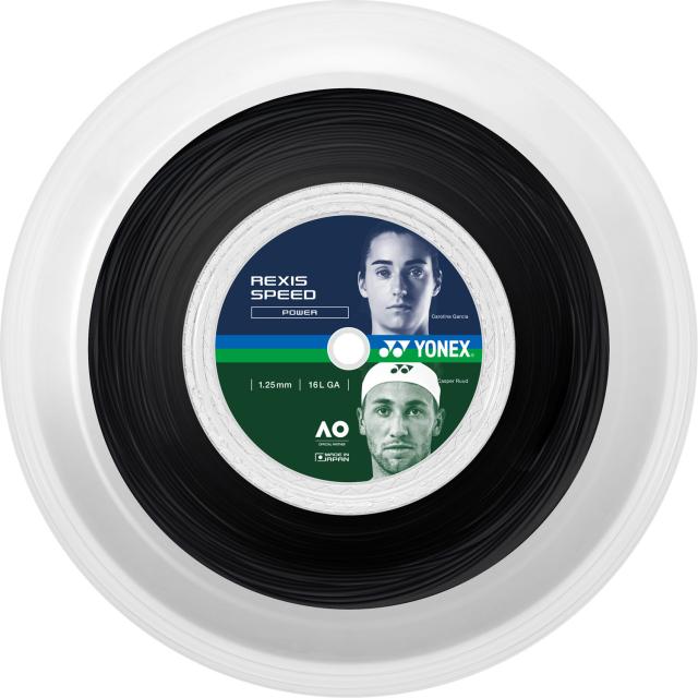 YONEX （ヨネックス） テニス ガット・ラバー レクシススピード125 200m 【ブラック】 TRSP125R2 007 硬式ガット 硬式テニス ストリング メンズ・レディース 男性用・女性用 ブラック 黒 24SS {NP}