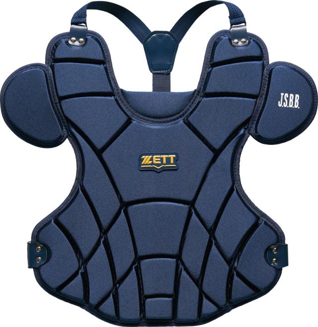 ZETT （ゼット） 野球 ソフトボール マスク・プロテクター・キャッチャーズギア 軟式用 キャッチャー プロテクター メンズ・レディース 男性用・女性用 【ネイビー】 紺 BLP3530-2900  {SK}