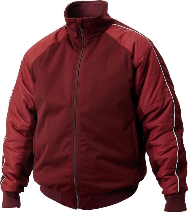 ZETT （ゼット） 野球 ソフトボール ウインドウェア・ジャージ・ジャンパー  グラウンドコート 防寒 メンズ 男性用 【Ｗエンジ】 赤紫 BOG480A-6801  {SK}