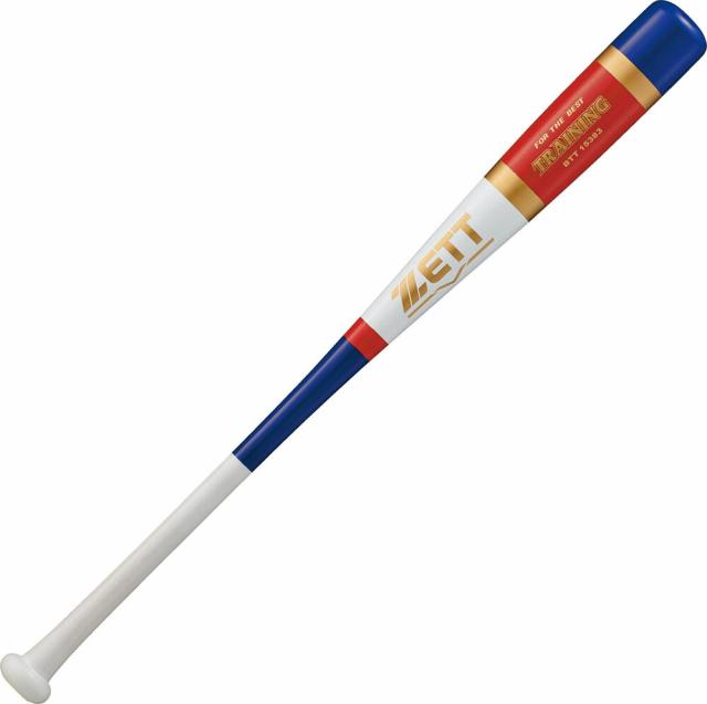 ZETT （ゼット） 野球 ソフトボール トレーニングバット・ノックバット トレーニングバット メンズ・レディース 男性用・女性用 【ホワイト/ロイヤルブルー】 白 青 BTT15383-1125  {SK}