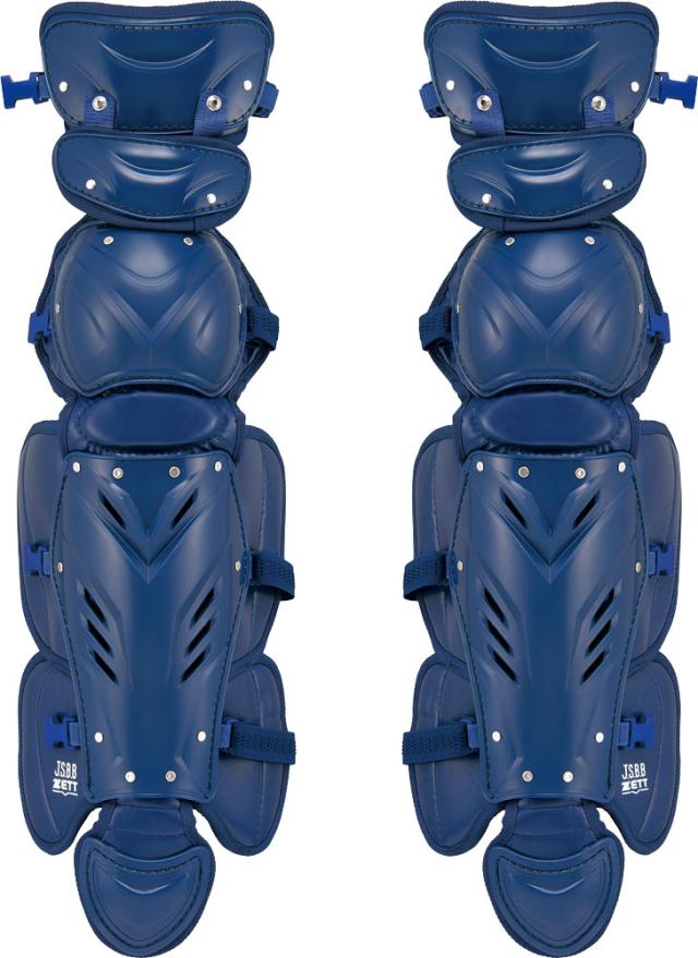 ZETT（ゼット） 野球　ソフトボール プロテクター 軟式用 捕手用 キャッチャー用 PROSTATUS（プロステイタス）ソフトボール用レガーツ 【ネイビー】 BLL3295 2900 13SS {SK}