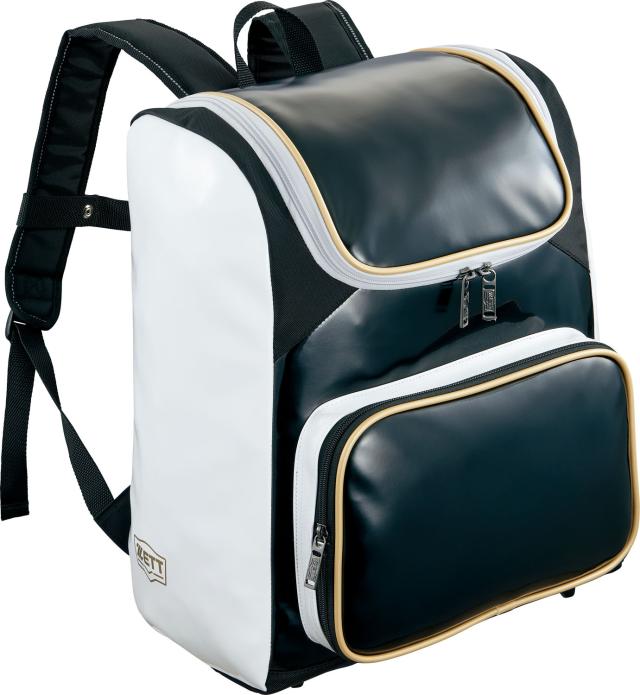 ZETT （ゼット） 野球＆ソフトボール バッグ エナメルデイパック 【ブラック×ホワイト】 BA481 1911 バックパック ユニセックス 男性用・女性用 黒　白 25SS {SK}