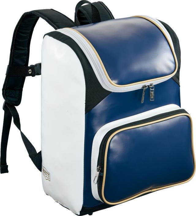 ZETT （ゼット） 野球＆ソフトボール バッグ エナメルデイパック 【ネイビー×ホワイト】 BA481 2911 バックパック ユニセックス 男性用・女性用 紺　白 25SS {SK}