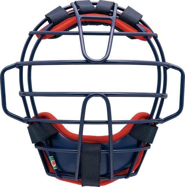 ZETT （ゼット） 野球＆ソフトボール マスク・プロテクター 少年軟式・少年ゴムソフト用マスク 捕手用 【ネイビー×レッド】 BLM8333 2964 ＪＲマスク マスク ジュニア・キッズ 子供用 ネイビー 紺 赤 25FW {SK}