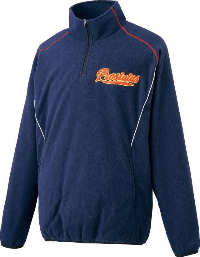 ZETT （ゼット） 野球＆ソフトボール スウェット・トレーナ フリースハーフジップジャケット 【ネイビー】 BOF150A 2900 フリース＆ベロアジャケット ユニセックス 男性用・女性用 紺 24SS {NP}